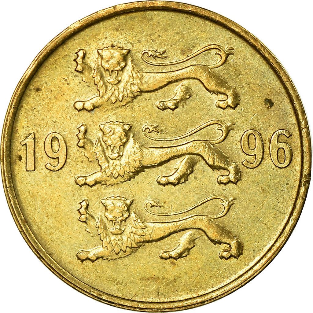 Estonia Coin Estonian 20 Senti | Lions | KM23 | 1992 - 1996