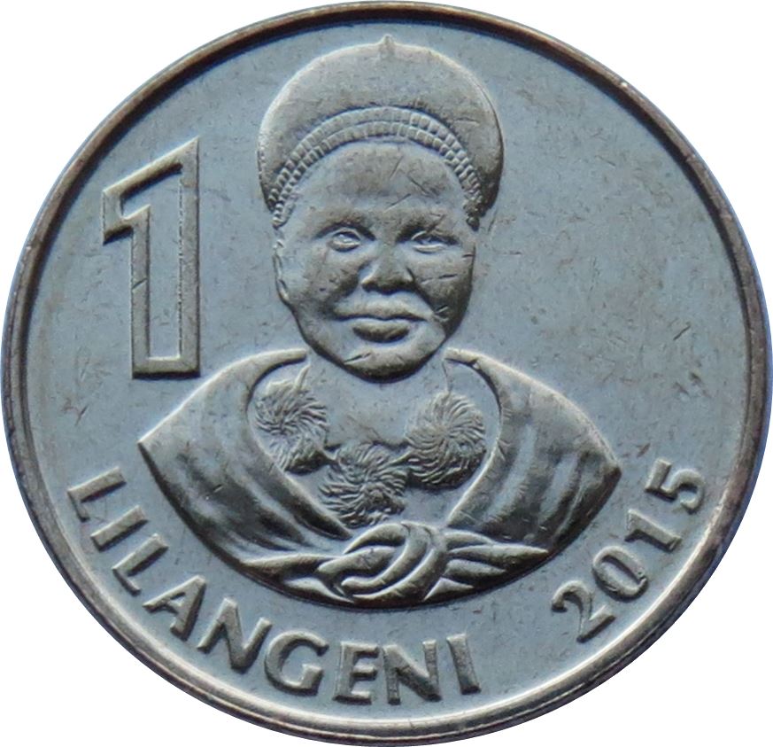 Eswatini 1 Lilangeni Coin | King Mswati III | Ntfombi of Eswatini | 2015