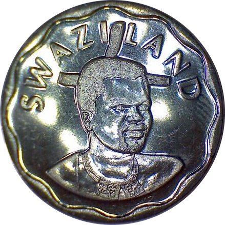 Eswatini | 20 Cents Coin | King Mswati III | Elephant | 2015