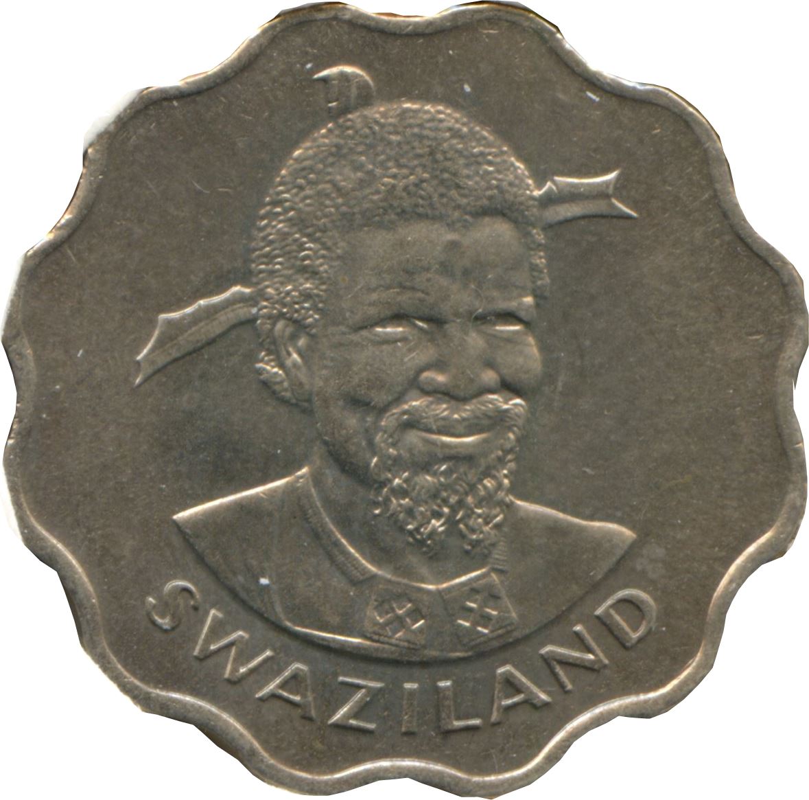 Eswatini | 20 Cents Coin | King Sobhuza II | Elephant | KM11 | 1974 - 1979