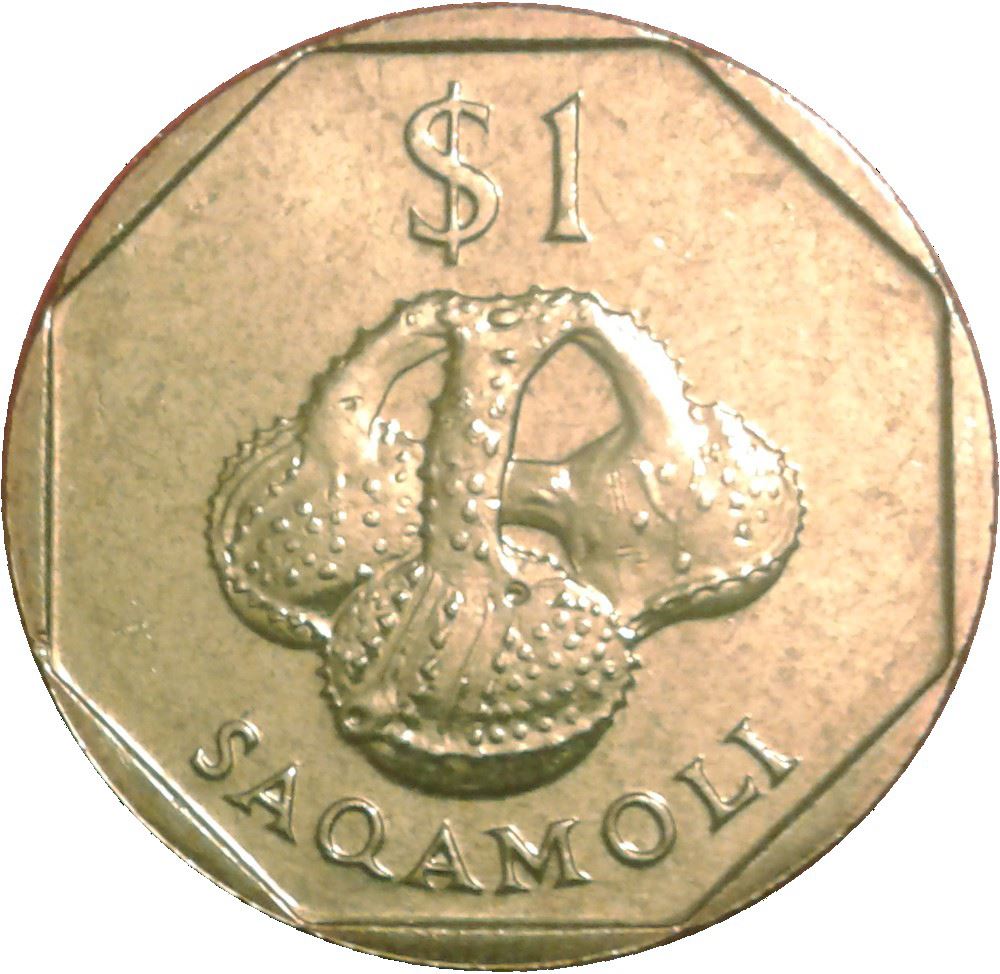 Fiji | 1 Dollar Coin | Elizabeth II | Saqamoli | KM73 | 1995 - 2000