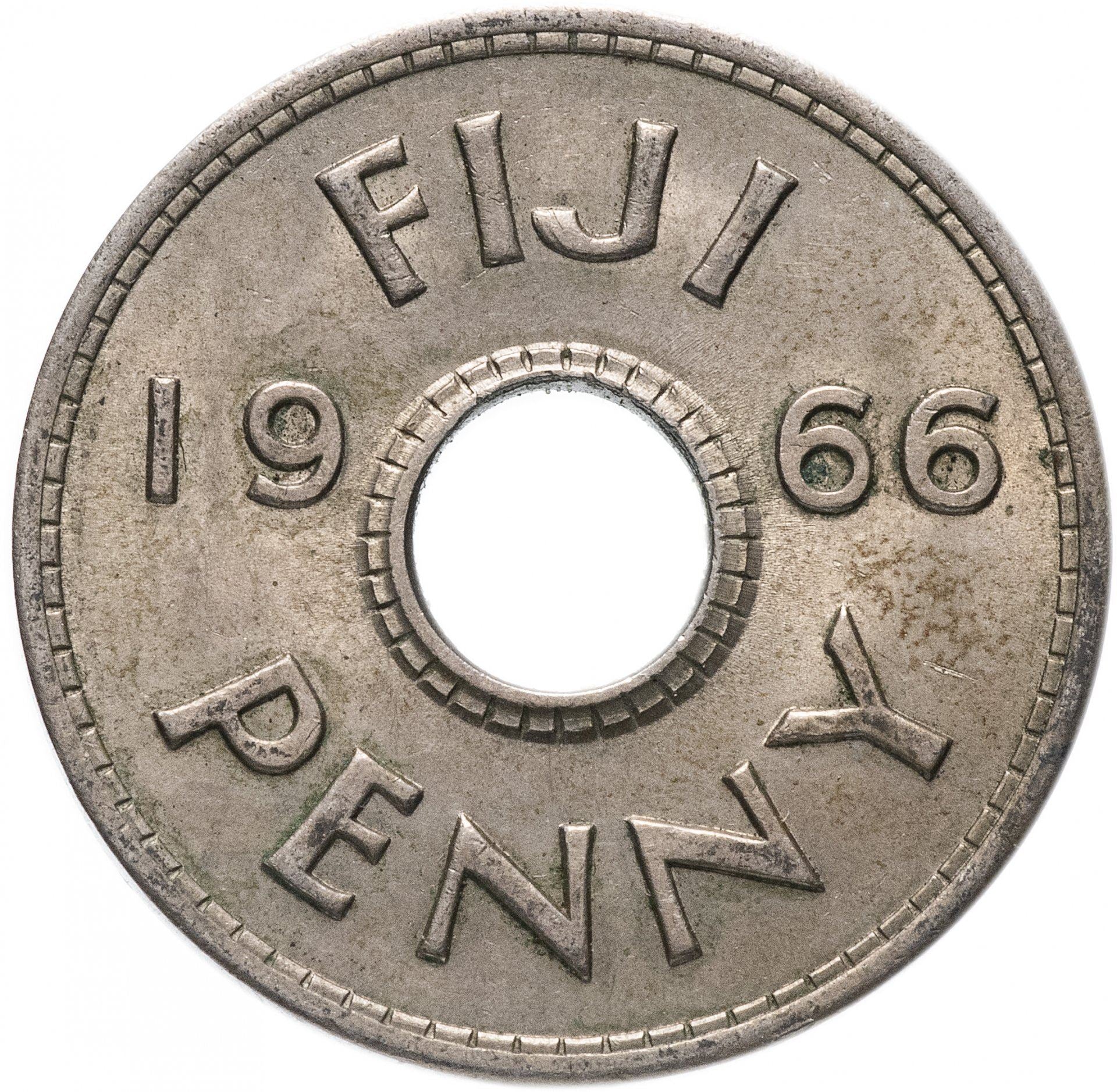 Fiji | 1 Penny Coin | Crown | KM:21 | 1954 - 1968