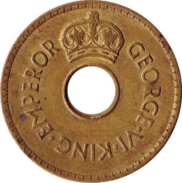 Fiji | 1 Penny Coin | George VI | KM7a | 1942 - 1943