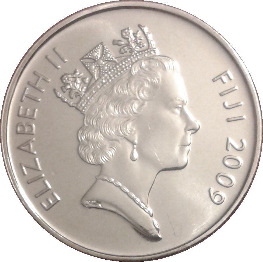 Fiji | 10 Cents Coin | Elizabeth II | Ula Tava Tava | KM120 | 2009 - 2010