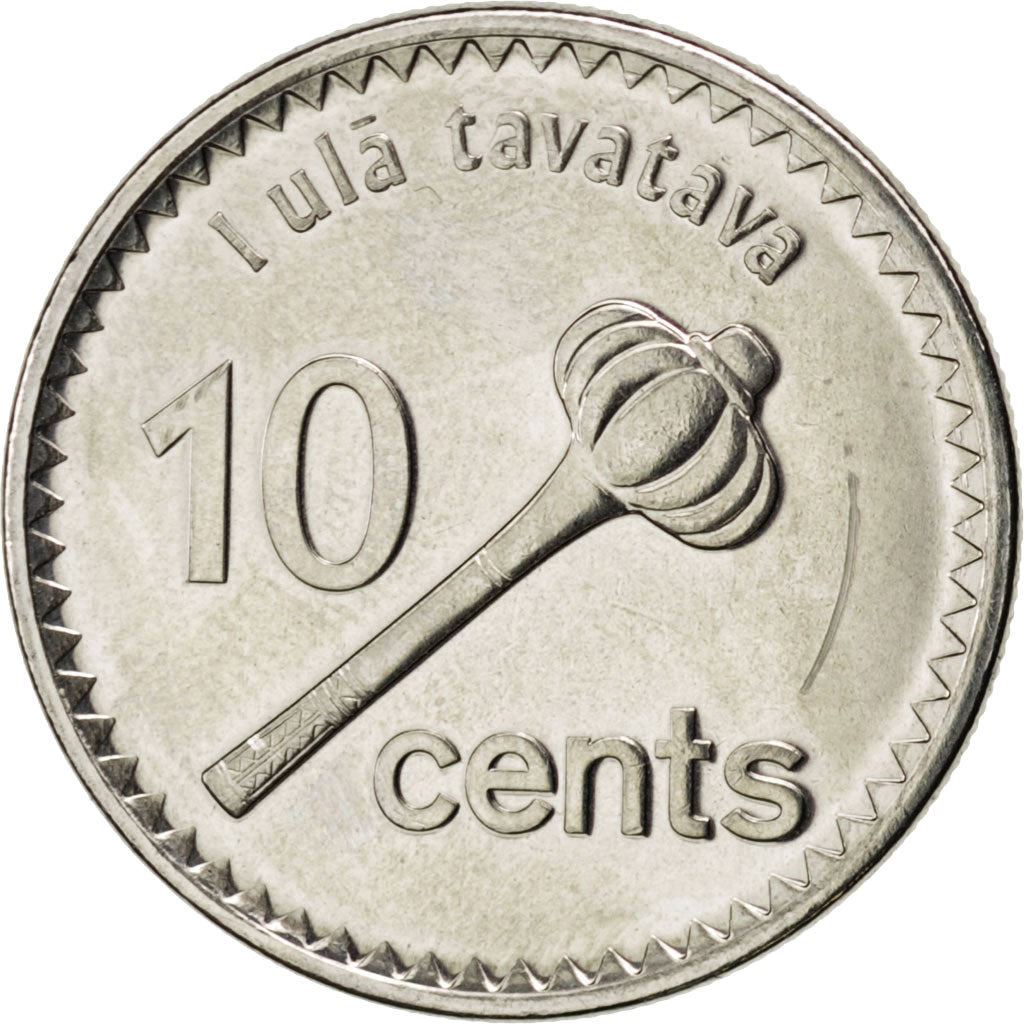 Fiji | 10 Cents Coin | Fruit bat | Km:333 | 2012 - 2014