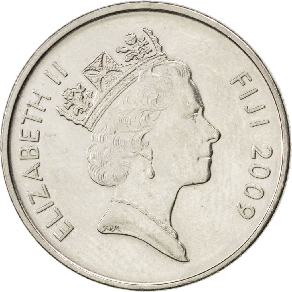 Fiji | 10 Cents Coin | Throwing club | Km:120 | 2009 - 2010