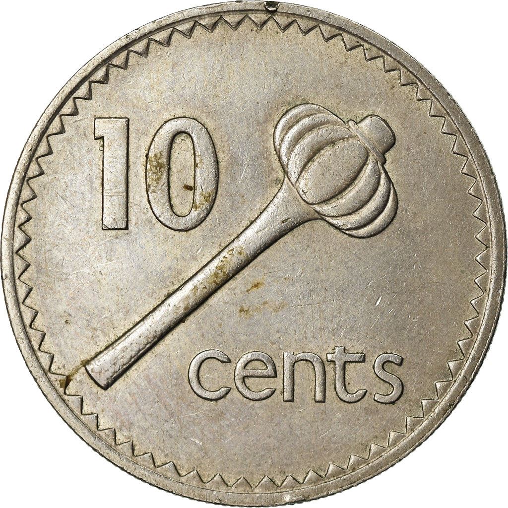 Fiji | 10 Cents Coin | Throwing club | Km:30 | 1969 - 1985