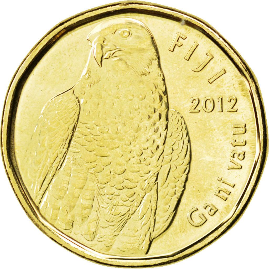 Fiji | 2 Dollars Coin | Peregrine Falcon | Km:337 | 2012 - 2014