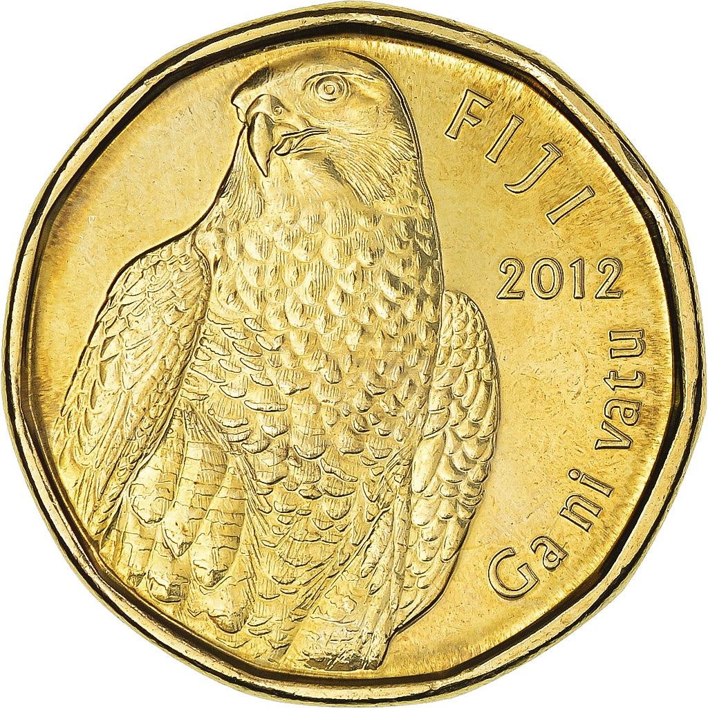 Fiji | 2 Dollars Coin | Peregrine Falcon | Km:337 | 2012 - 2014