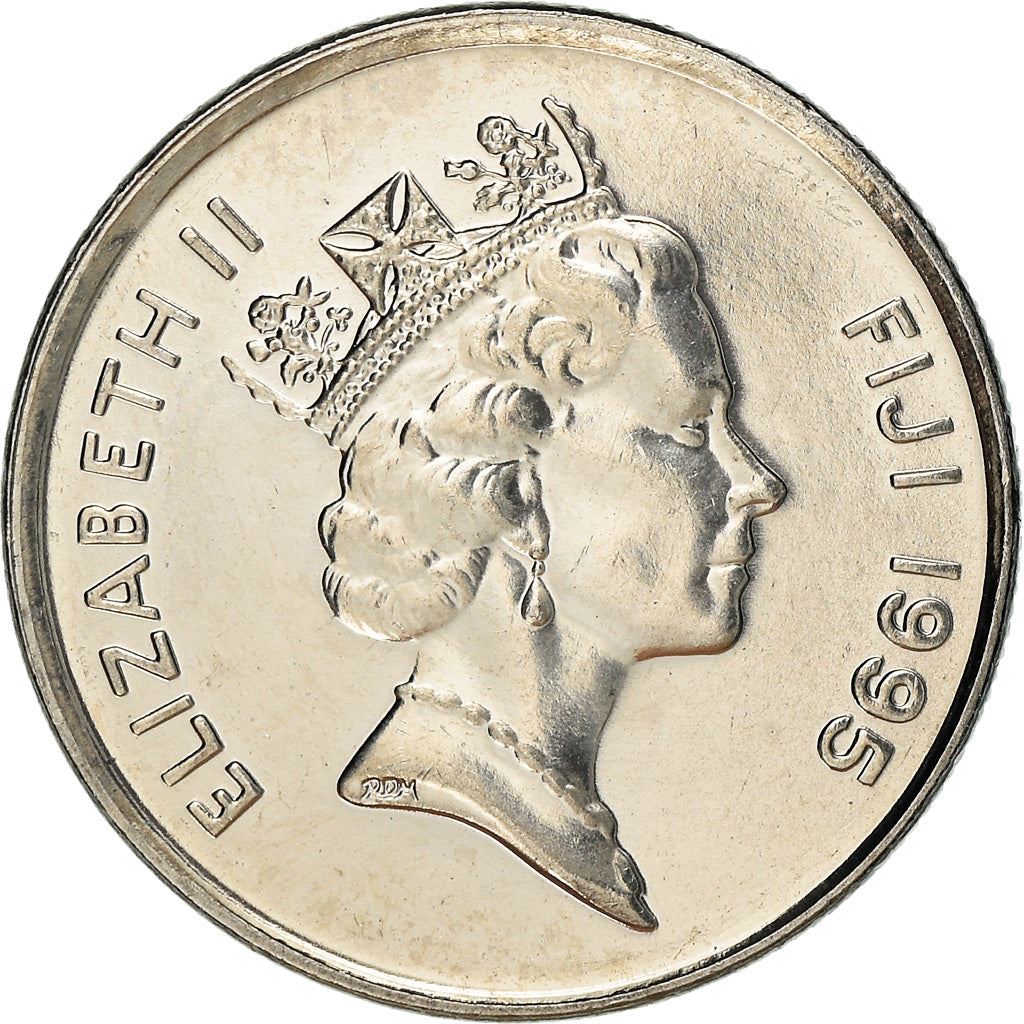 Fiji | 5 Cents Coin | Elizabeth II | Fish | KM77 | 1995