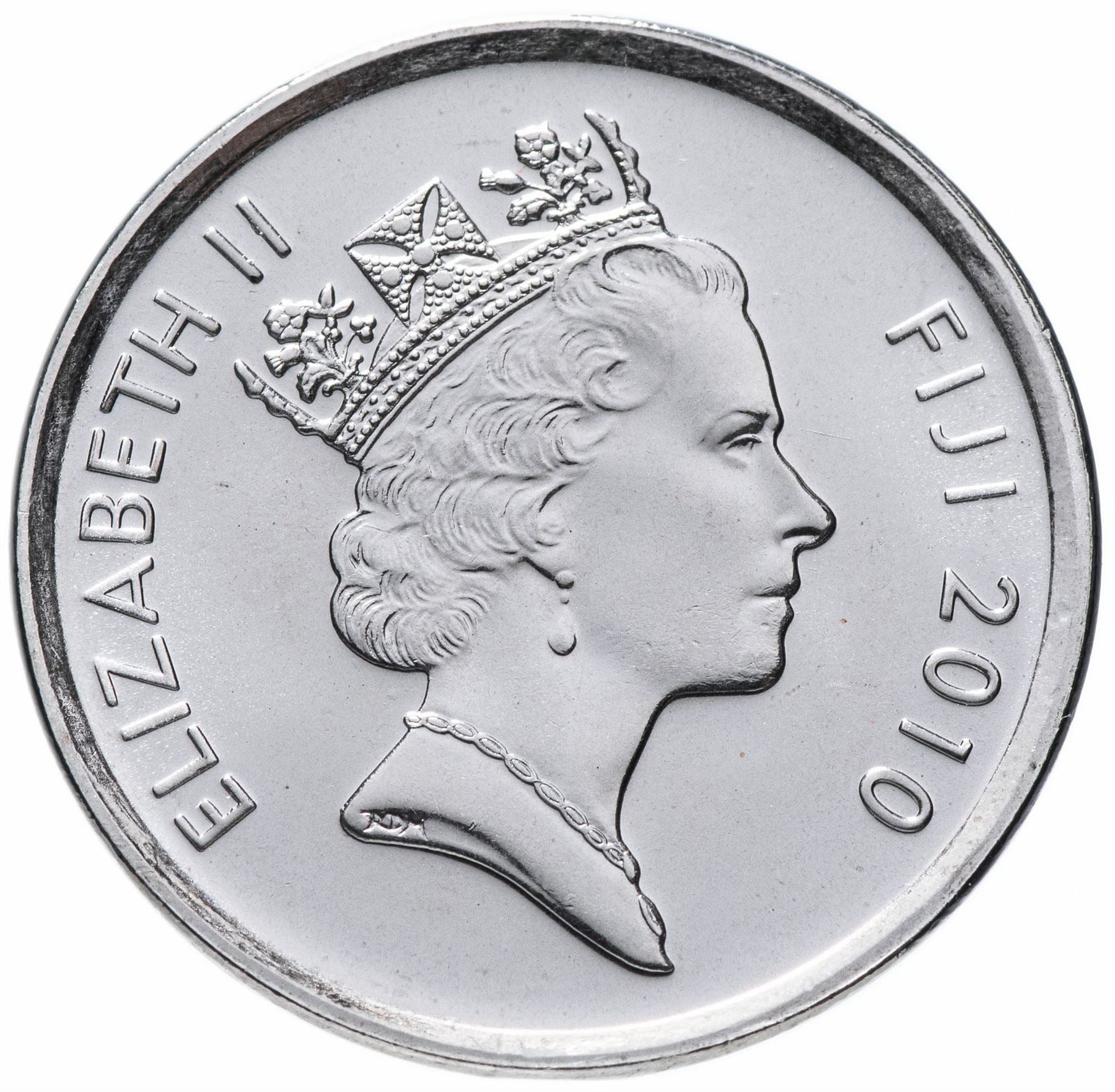 Fiji | 5 Cents Coin | Elizabeth II | Lali | Drum | KM119 | 2009 - 2010