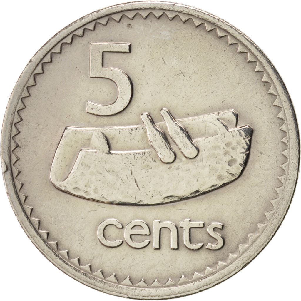 Fiji | 5 Cents Coin | Fijian drum | Km:51 | 1986 - 1987