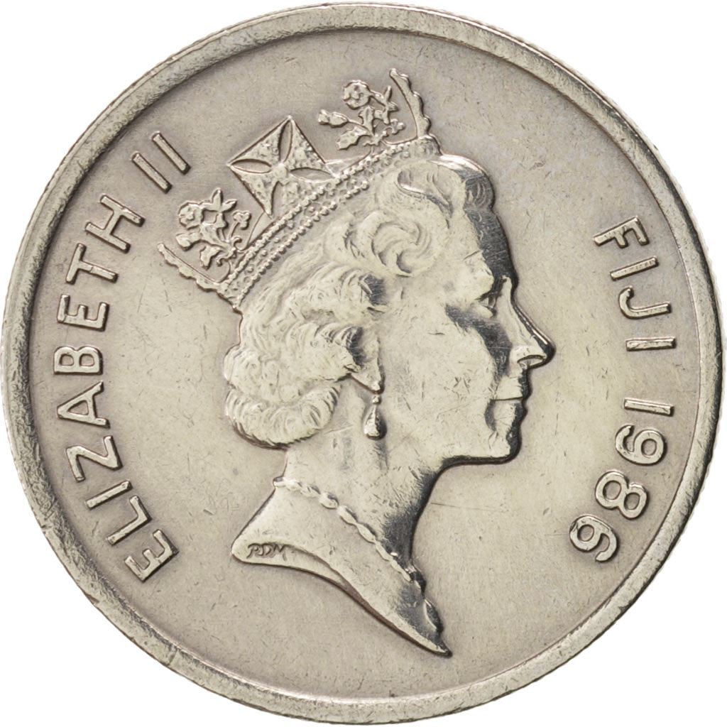 Fiji | 5 Cents Coin | Fijian drum | Km:51 | 1986 - 1987