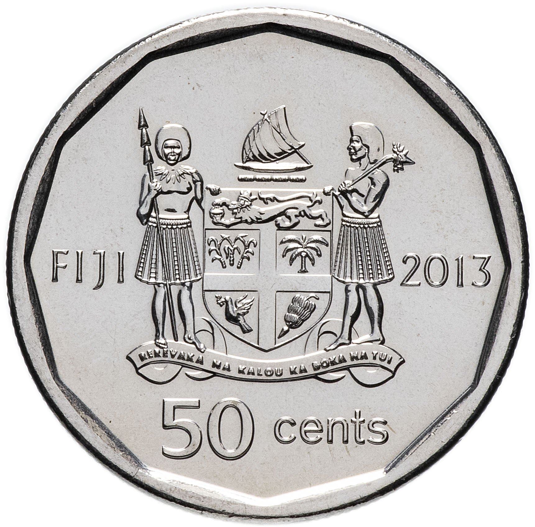 Fiji | 50 Cents Coin | Iliesa Delana | KM:515 | 2013