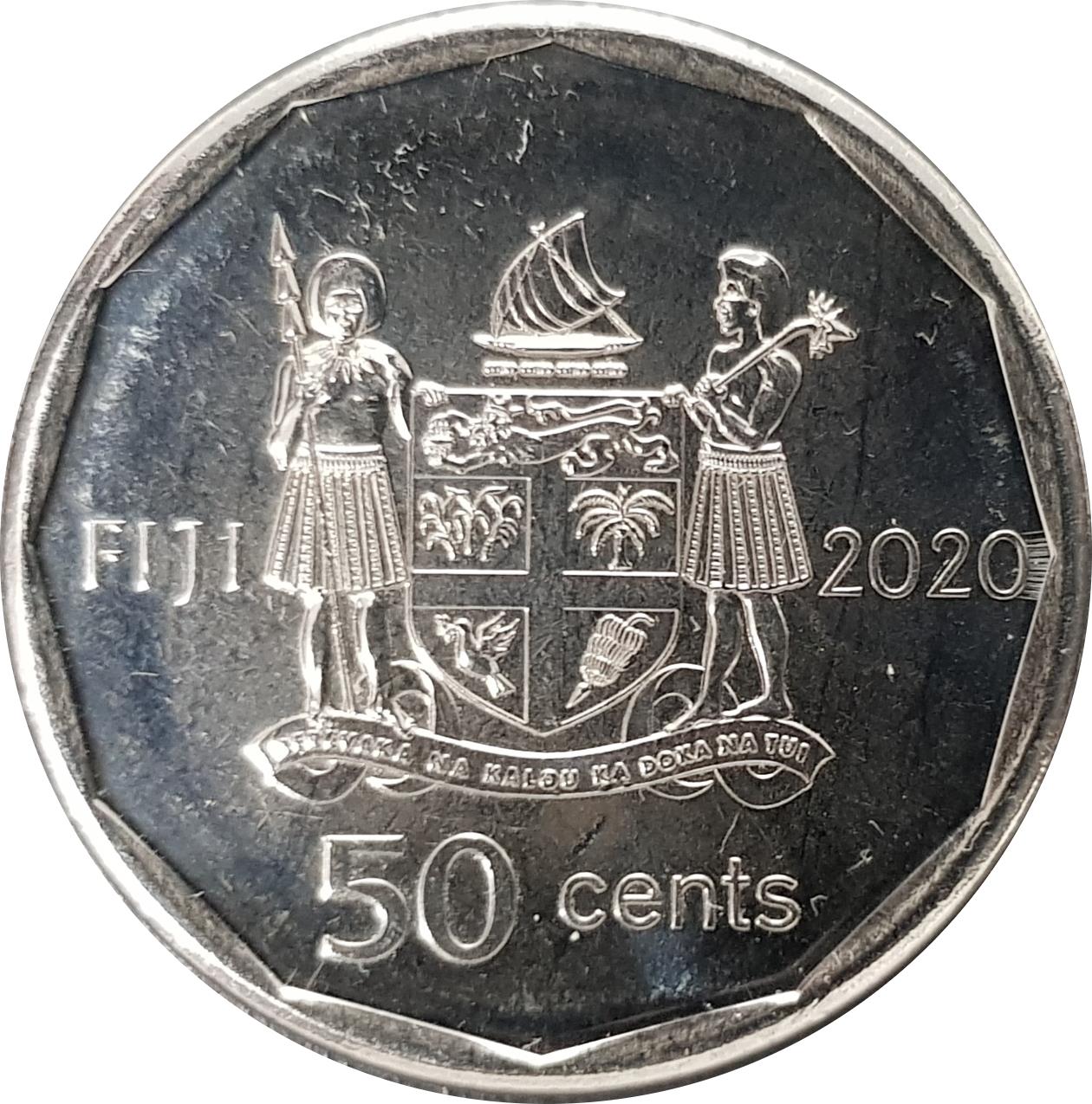 Fiji | 50 Cents Coin | Independence | KM:839 | 2020