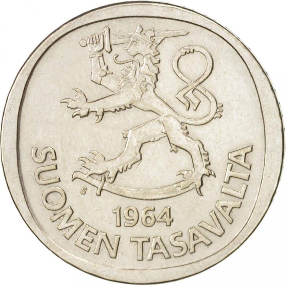 Finland 1 Markka Coin | Silver | Suomi | Heraldic Lion | 1964 - 1968