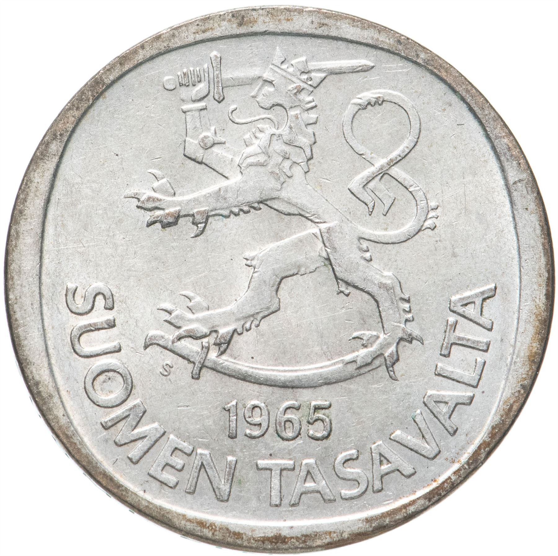 Finland 1 Markka Coin | Silver | Suomi | Heraldic Lion | 1964 - 1968