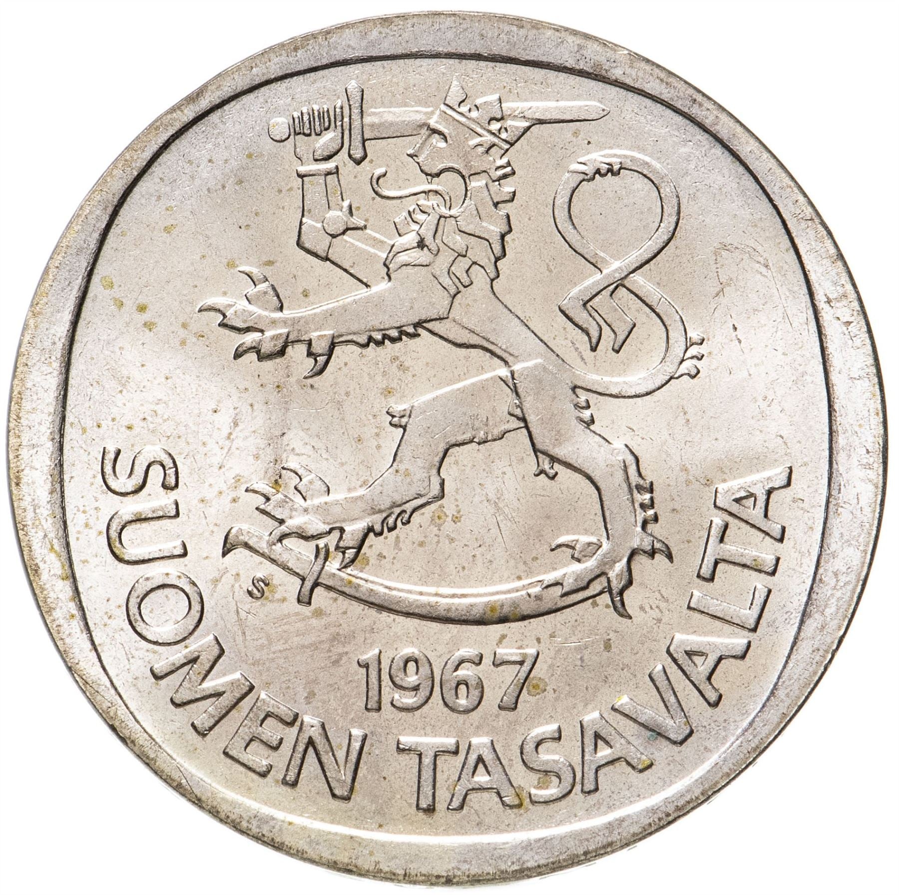 Finland 1 Markka Coin | Silver | Suomi | Heraldic Lion | 1964 - 1968