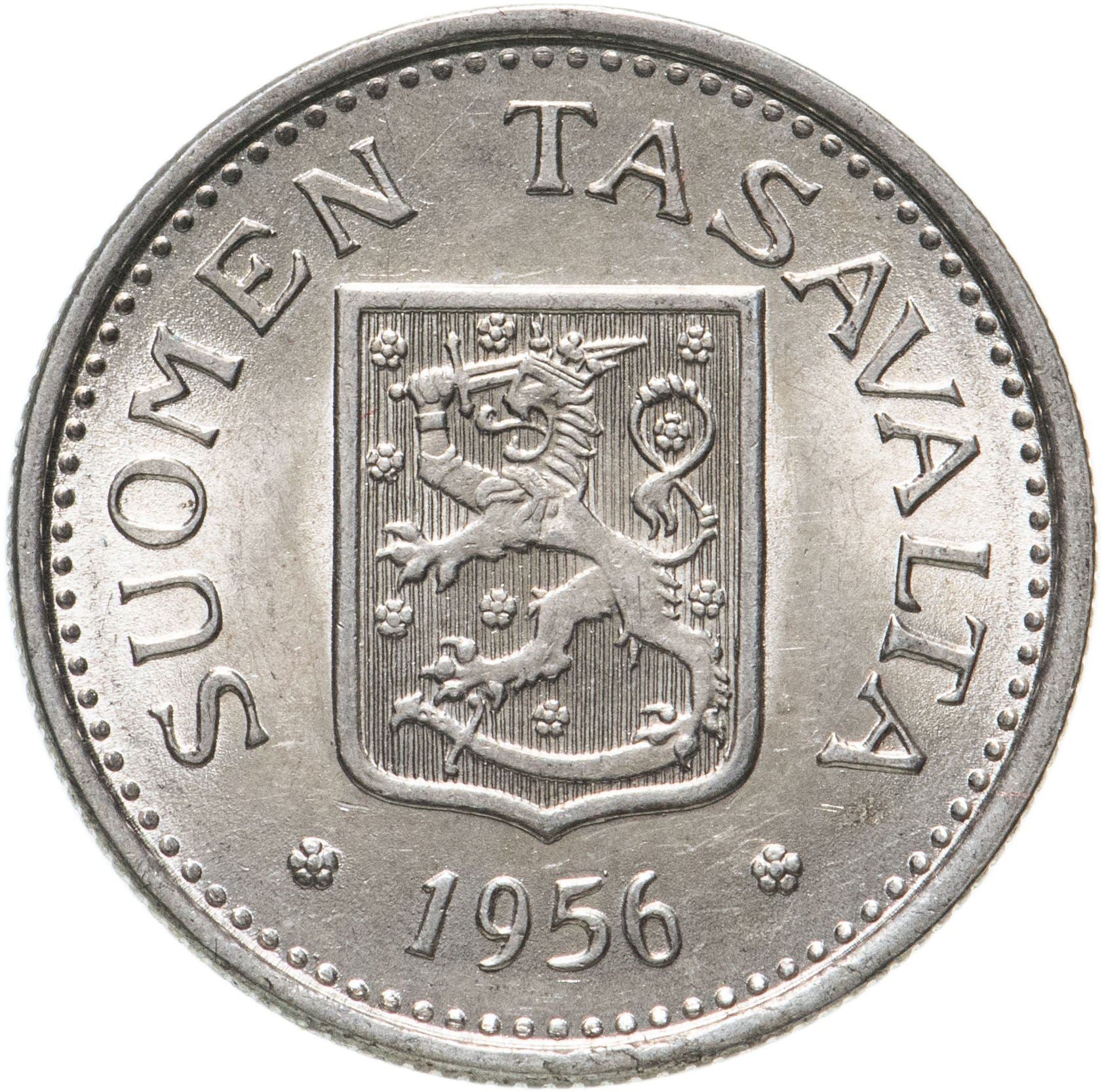 Finland 100 Markka Coin | Silver | Suomi | Heraldic Lion | 1956 - 1960