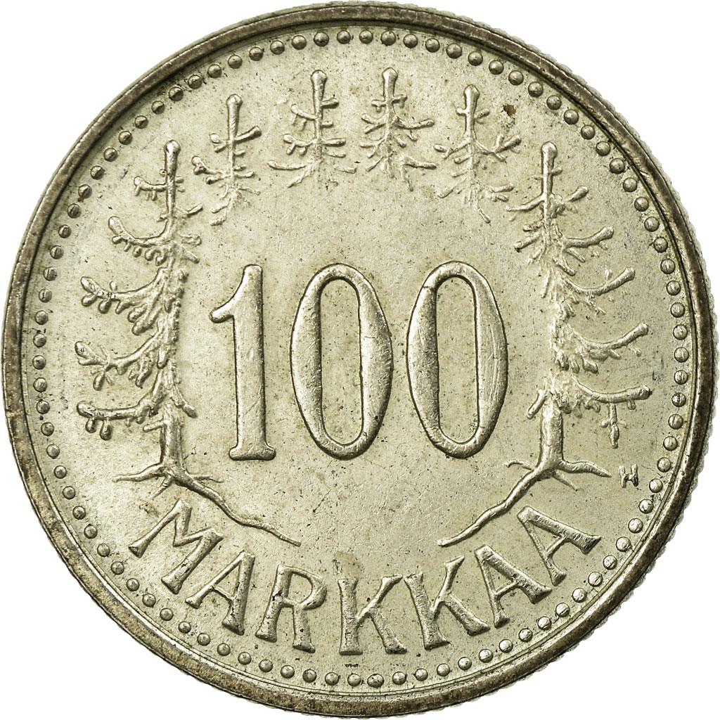 Finland 100 Markka Coin | Silver | Suomi | Heraldic Lion | 1956 - 1960