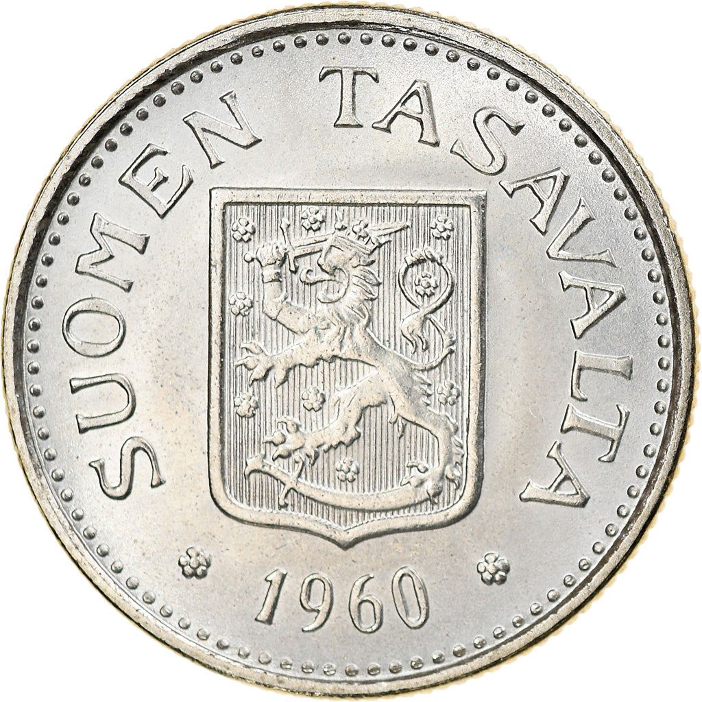 Finland 100 Markka Coin | Silver | Suomi | Heraldic Lion | 1956 - 1960