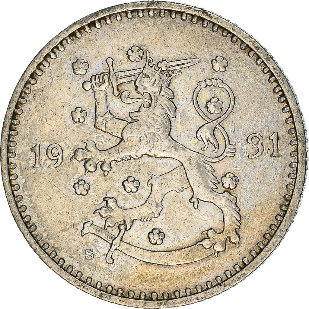 Finland Coin Finnish 1 Markka | Spruce Branch | KM30 | 1928 - 1940