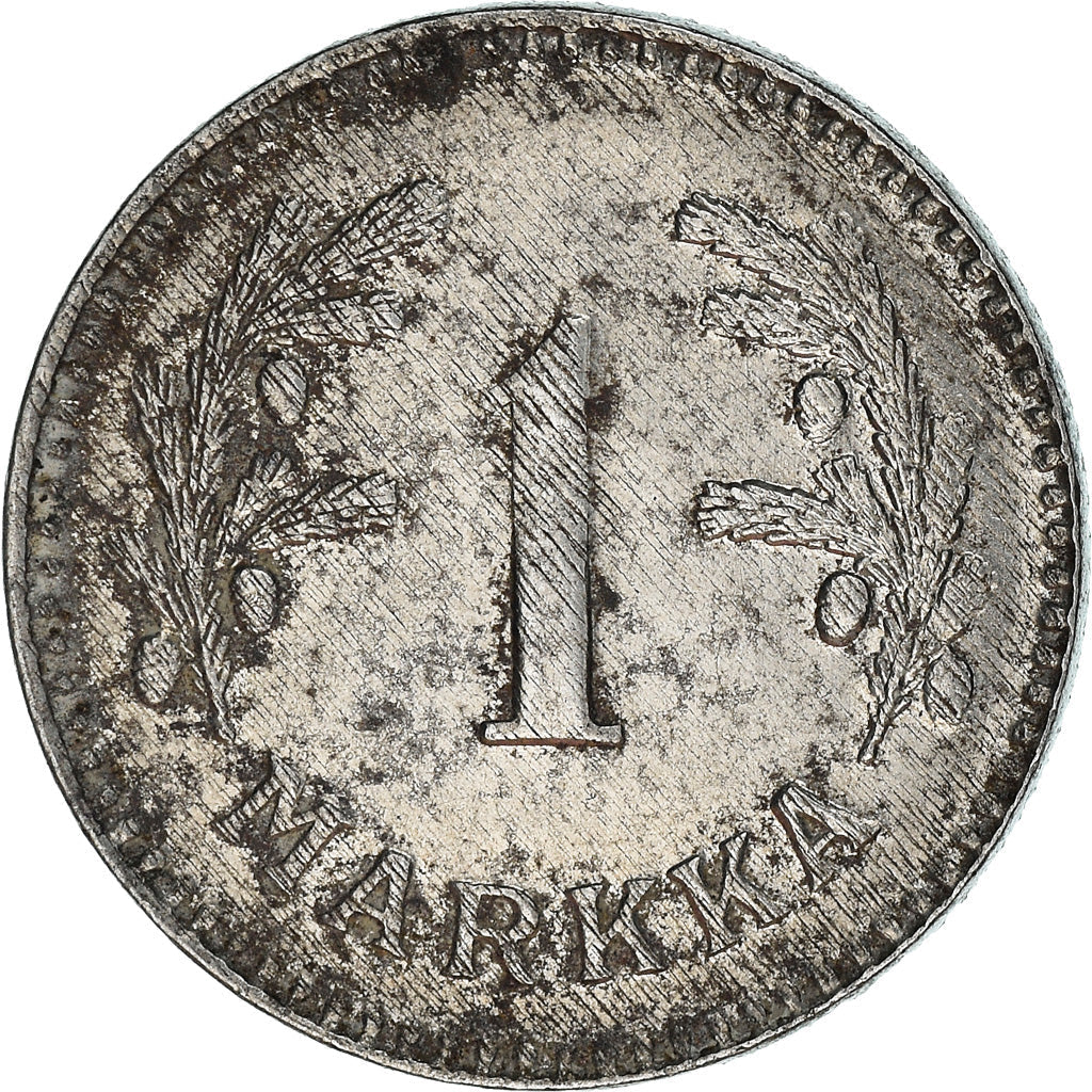 Finland Coin Finnish 1 Markka | Spruce Branch | KM30b | 1943 - 1952