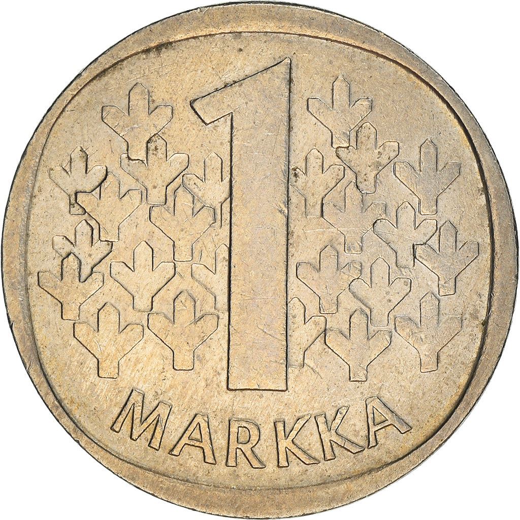 Finland Coin Finnish 1 Markka | Tree | KM49a | 1969 - 1993