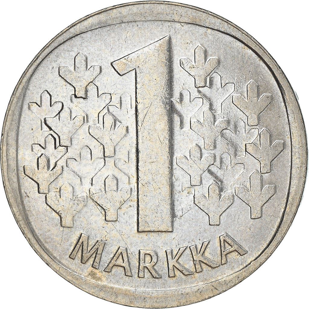 Finland Coin Finnish 1 Markka | Tree | KM49a | 1969 - 1993