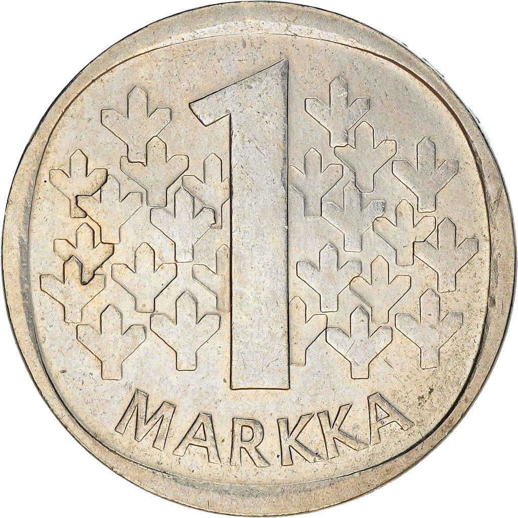 Finland Coin Finnish 1 Markka | Tree | KM49a | 1969 - 1993