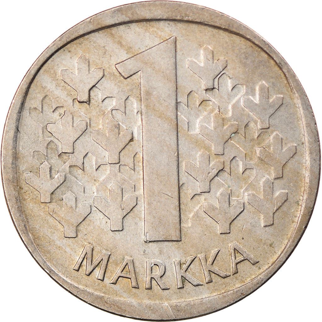 Finland Coin Finnish 1 Markka | Tree | KM49a | 1969 - 1993