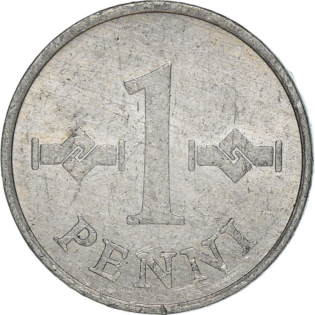 Finland Coin Finnish 1 Penni | Saint Hannes Cross | KM44a | 1969 - 1979