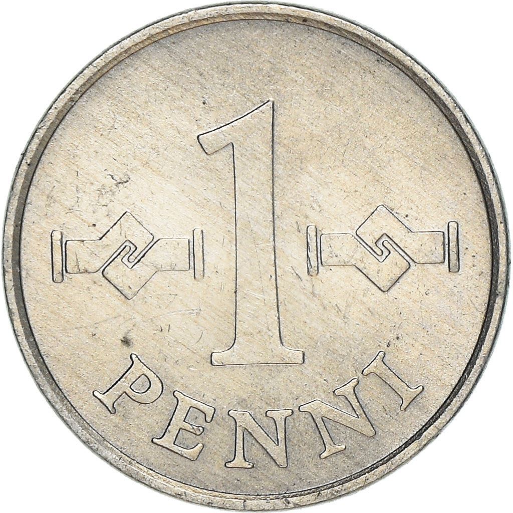 Finland Coin Finnish 1 Penni | Saint Hannes Cross | KM44a | 1969 - 1979