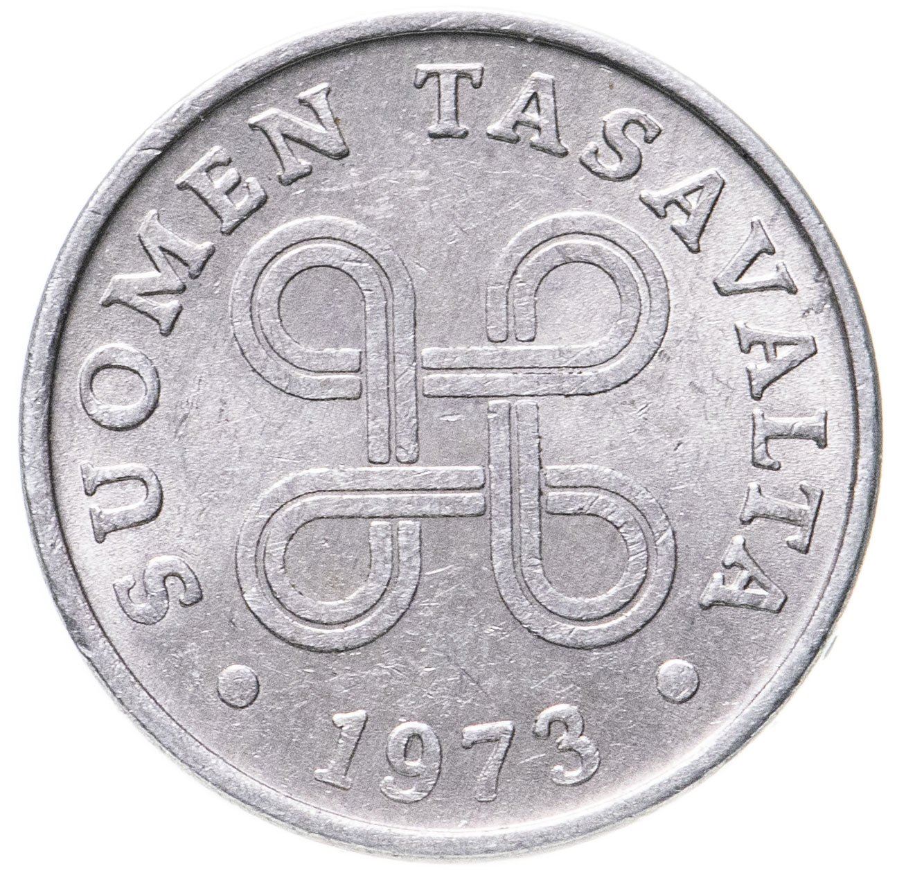 Finland Coin Finnish 1 Penni | Saint Hannes Cross | KM44a | 1969 - 1979