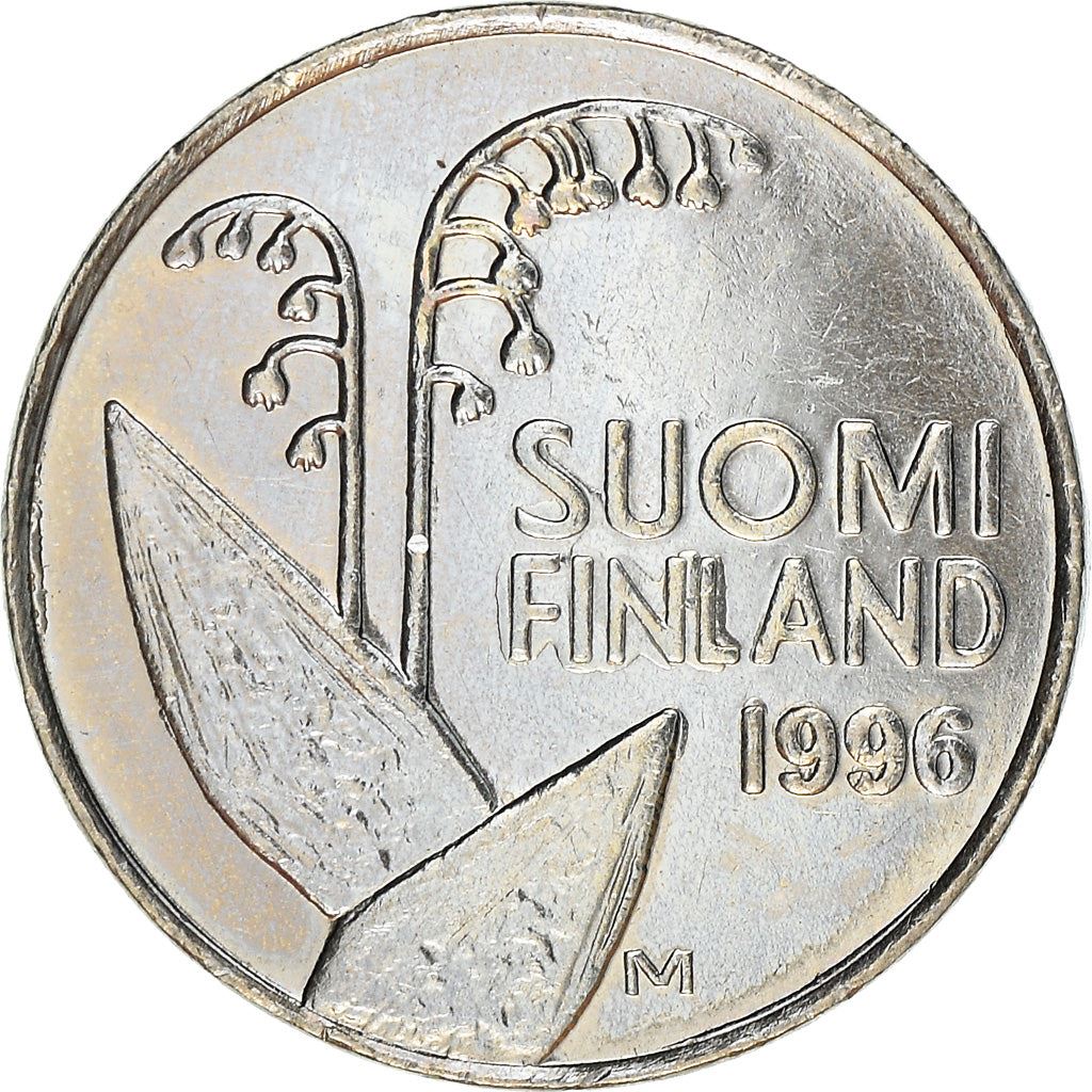 Finland Coin Finnish 10 Pennia | Lily of The Valley | Honeycombs | KM65 | 1990 - 2001