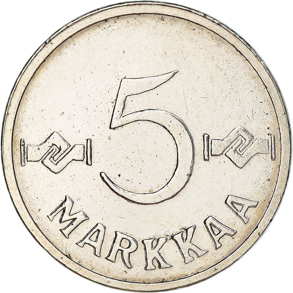 Finland Coin Finnish 5 Markkaa | Saint Hannes Cross | KM37a | 1953 - 1962