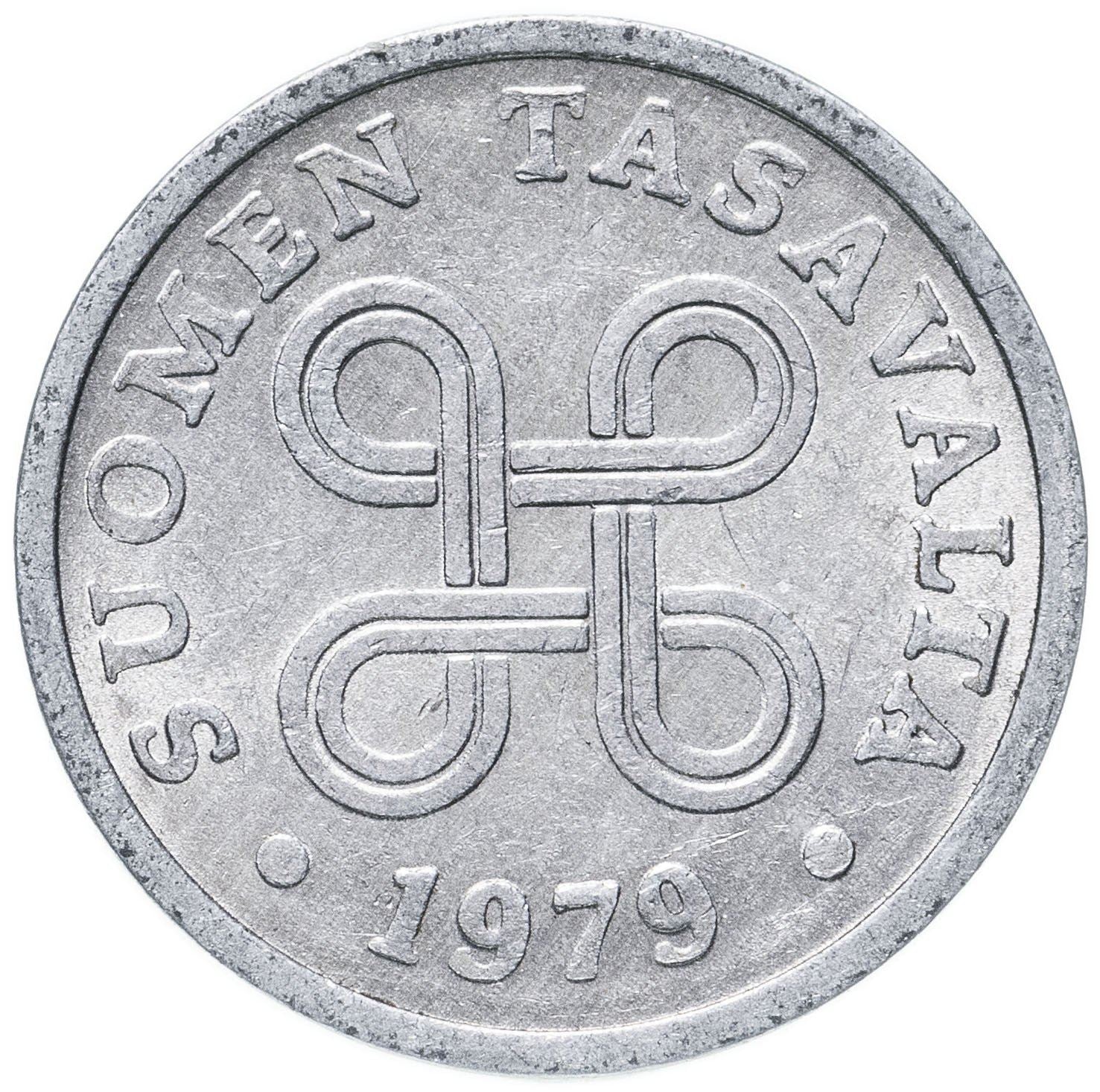 Finland Coin Finnish 5 Pennia | Saint Hannes Cross | KM45a | 1977 - 1990