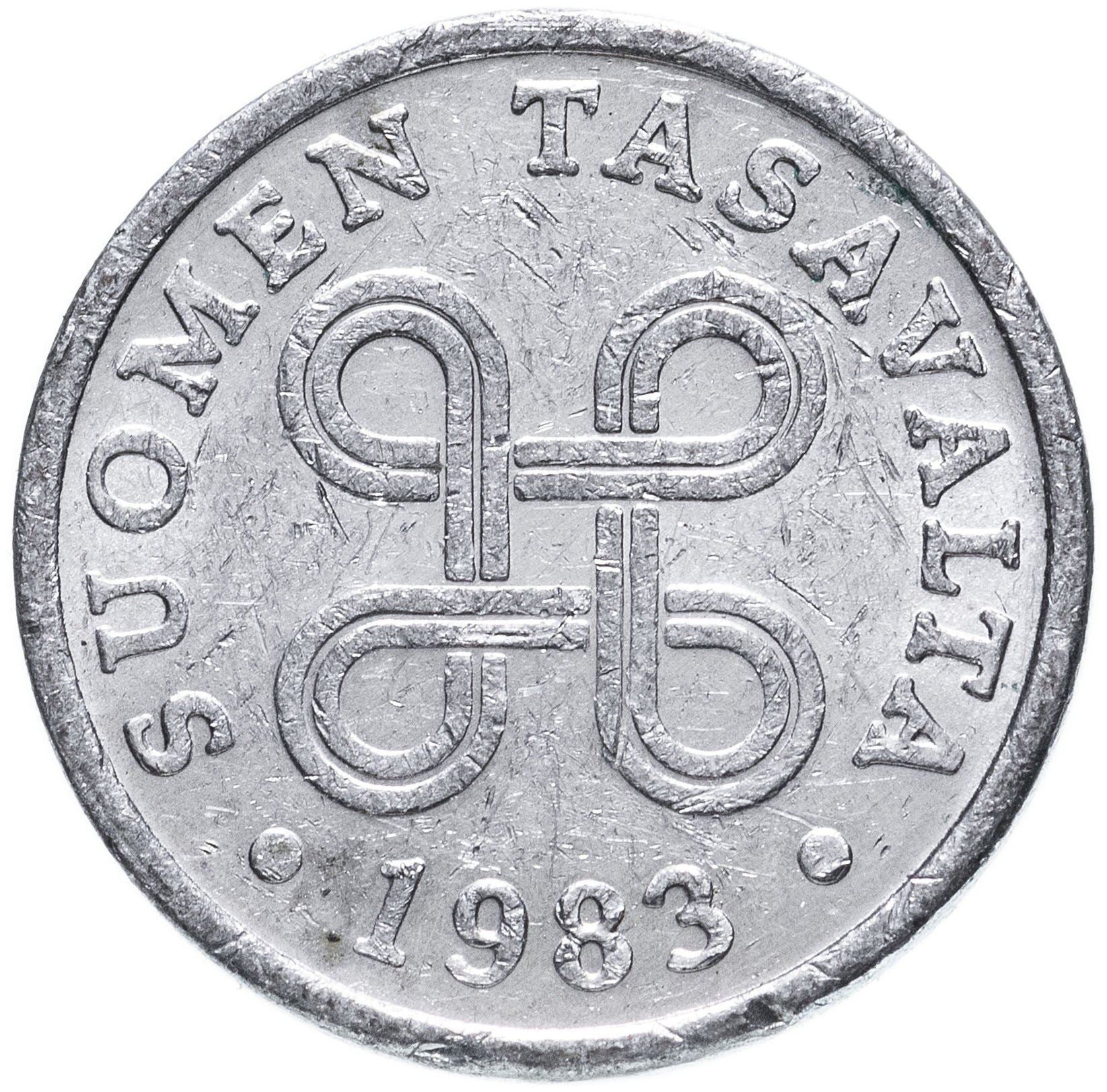 Finland Coin Finnish 5 Pennia | Saint Hannes Cross | KM45a | 1977 - 1990