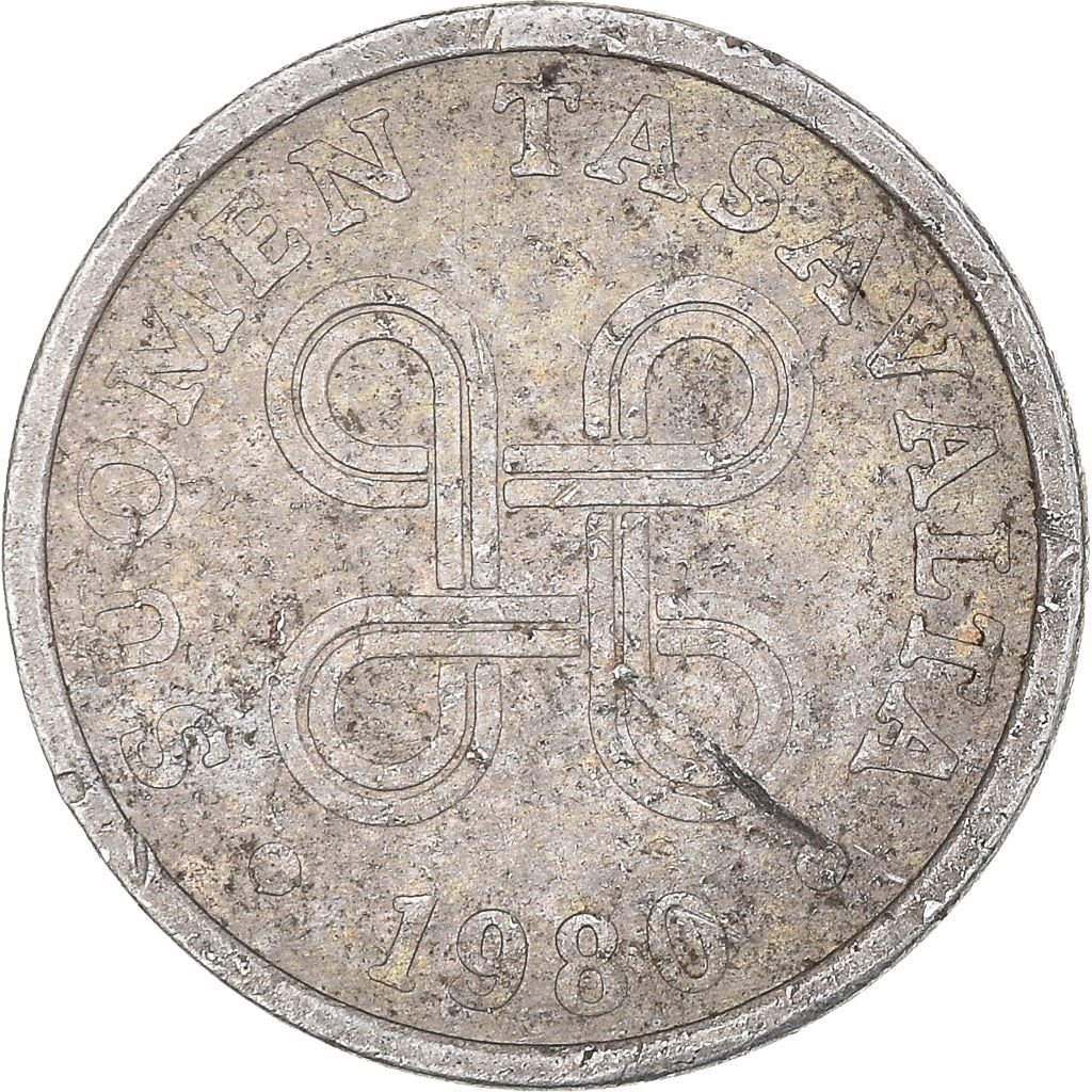 Finland Coin Finnish 5 Pennia | Saint Hannes Cross | KM45a | 1977 - 1990