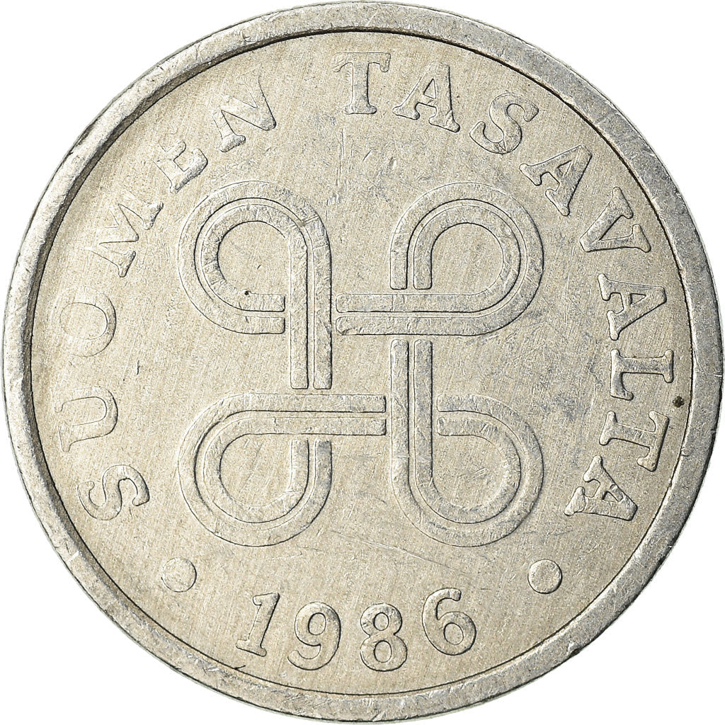 Finland Coin Finnish 5 Pennia | Saint Hannes Cross | KM45a | 1977 - 1990