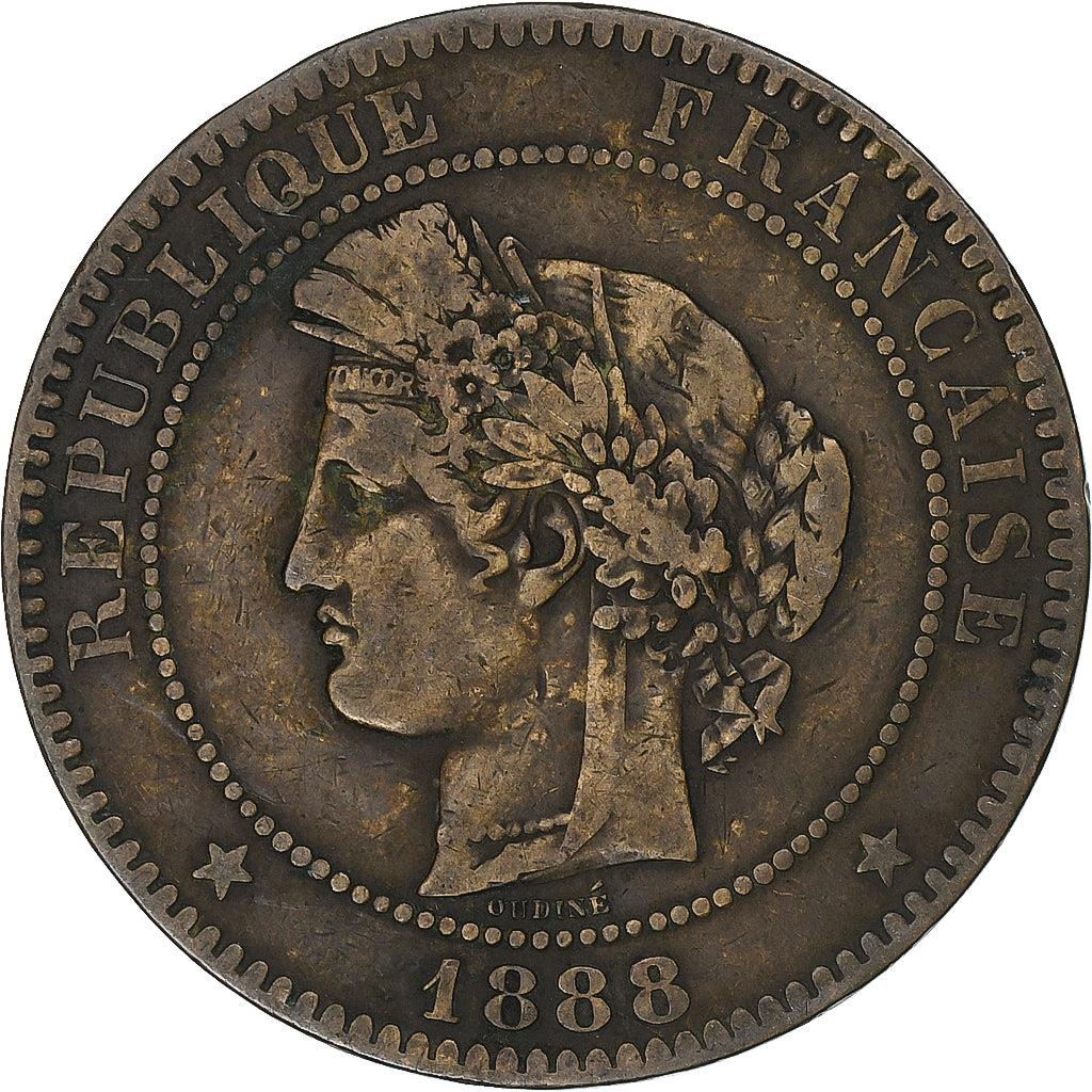 France | 10 Centimes Coin | Ceres | Wreath | Km:815 | 1870 - 1898