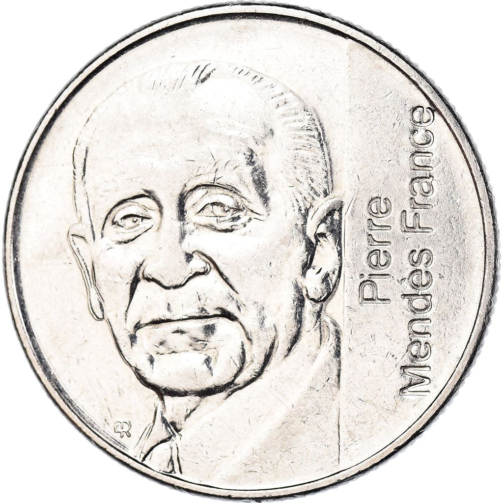 France | 5 Francs Coin | Pierre Mendes | Km:1006 | 1992