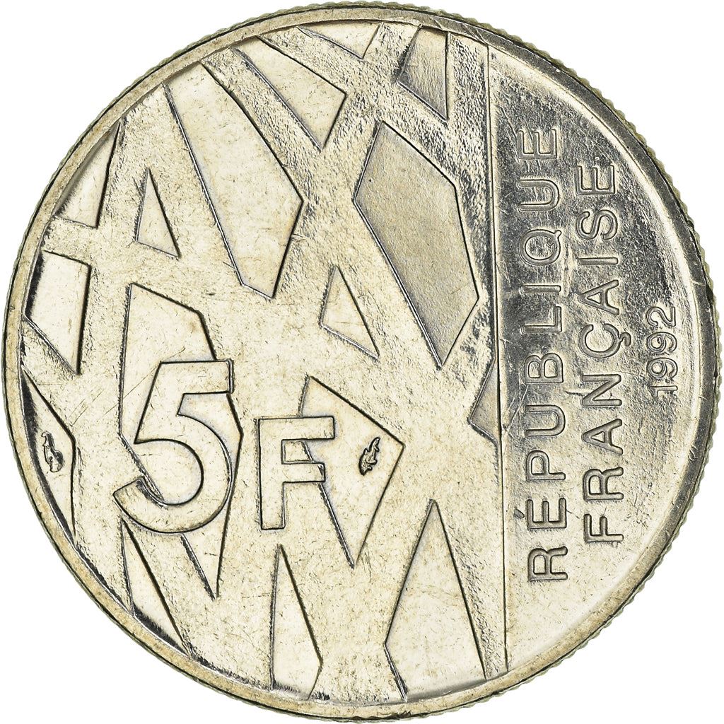 France | 5 Francs Coin | Pierre Mendes | Km:1006 | 1992