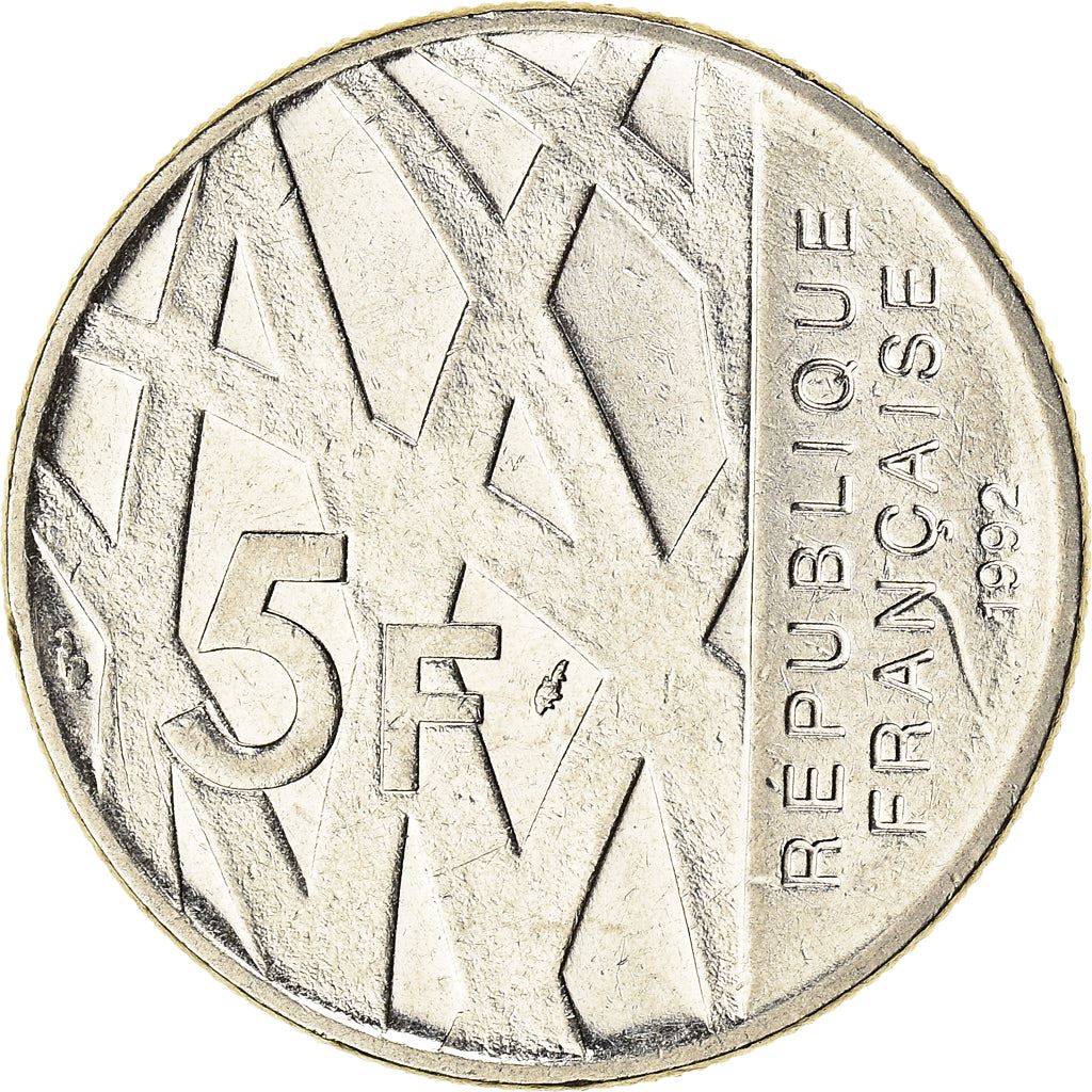 France | 5 Francs Coin | Pierre Mendes | Km:1006 | 1992