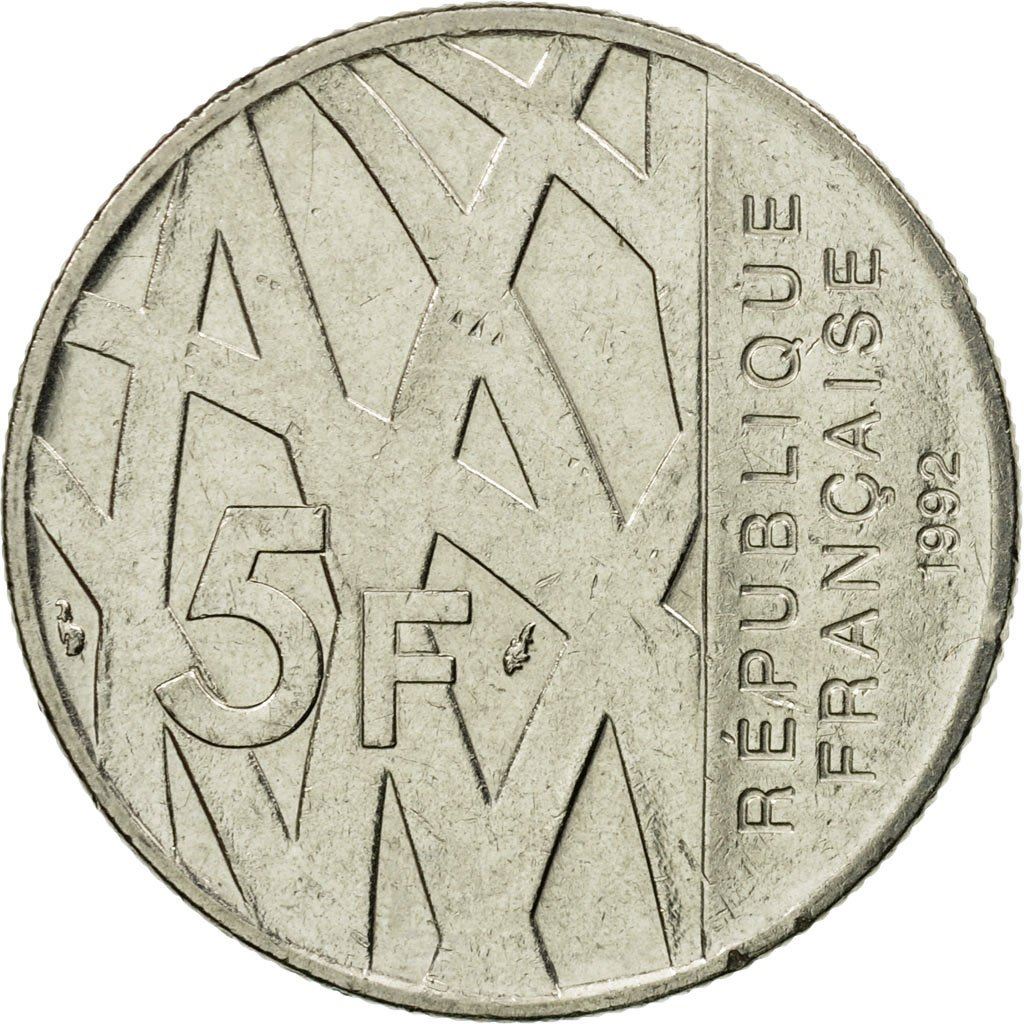 France | 5 Francs Coin | Pierre Mendes | Km:1006 | 1992