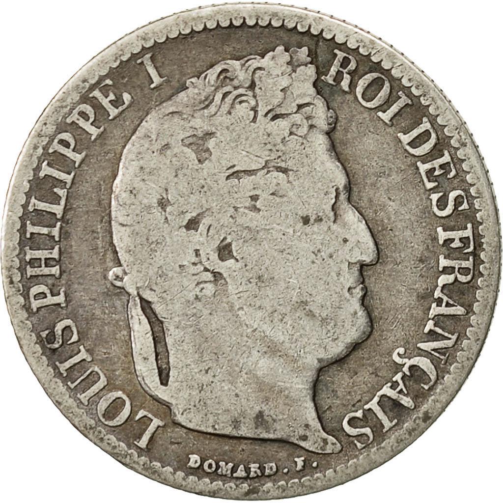 France | 50 Centimes Coin | LOUIS PHILIPPE I | Wreath | Km:768 | 1845 - 1848