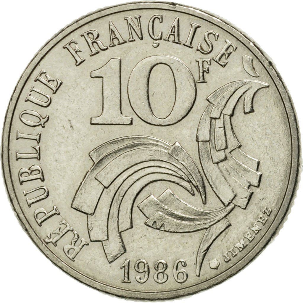 France Fifth Republic | 10 Francs Coin KM959 1986