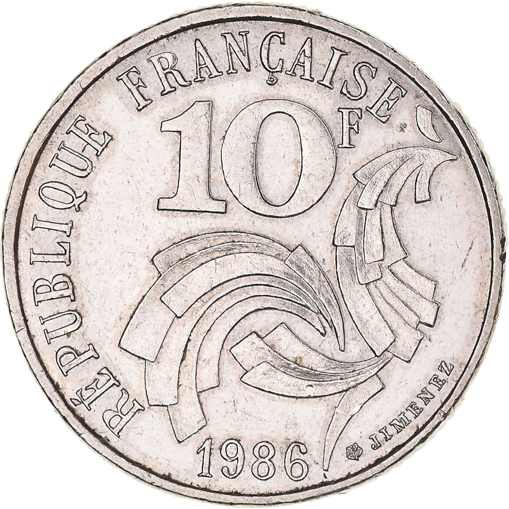 France Fifth Republic | 10 Francs Coin KM959 1986