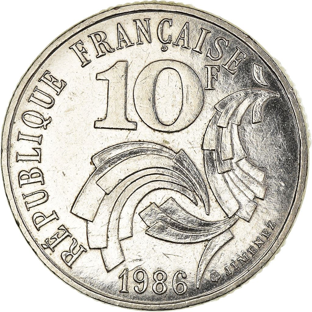 France Fifth Republic | 10 Francs Coin KM959 1986