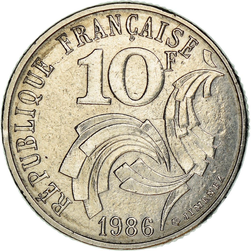 France Fifth Republic | 10 Francs Coin KM959 1986